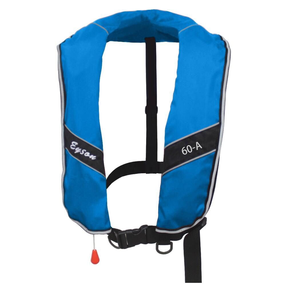 Top Safety Oversized Adult Life Jacket - Manual Inflatable L XL XXL Extra Large Plus Size Lifejacket Life Vest PFD for Boating Fishing Kayak Canoe Sail Paddle Board SUP Light Weight Adjustable Size