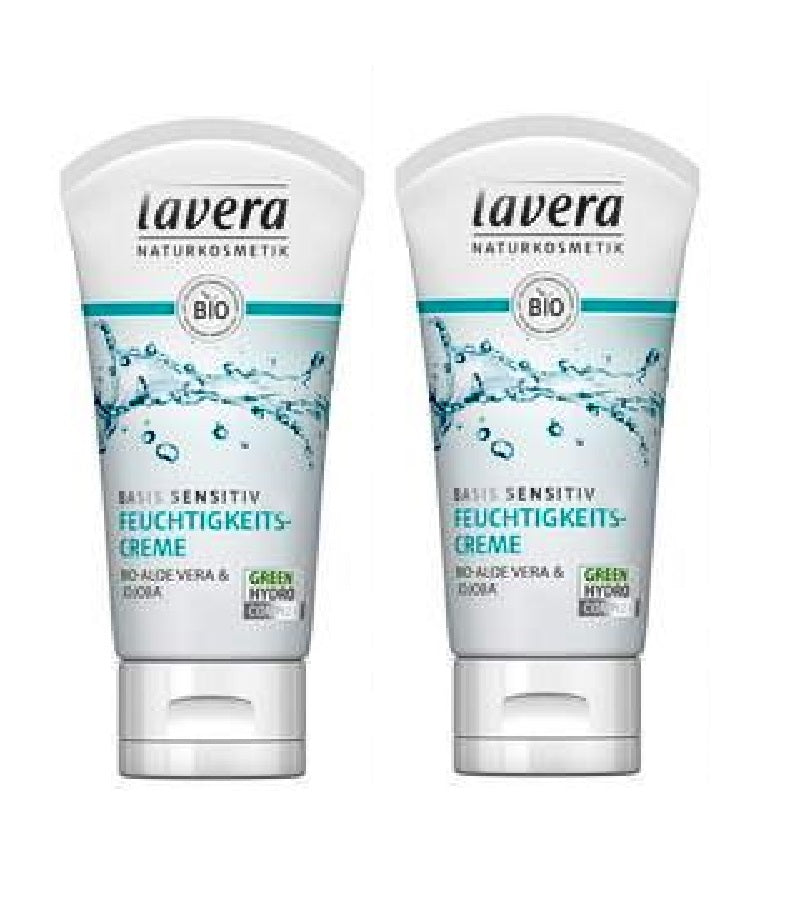 2xPack Lavera Organic Base Sensitive Moisturizer Day Cream - 100 ml