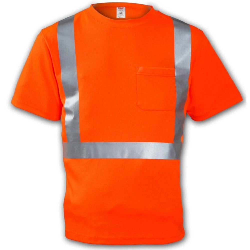 Tingley S75029-LG High Visibility Short Sleeve T‐Shirt, Large, Orange