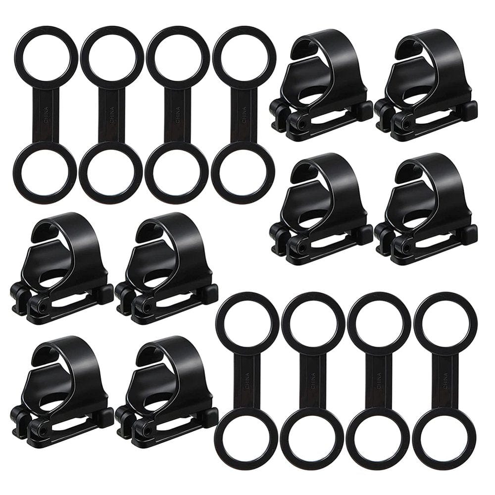 16 Pcs Dive Universal Plastic Clip Silicone Snorkel Keeper Snorkel Clip for Mask Black Snorkel Mask Clip Snorkel Clip