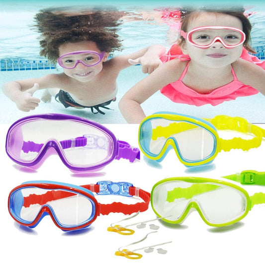 2 Pack Swim Mask for Kids, Children - Adjustable - Diving Snorkeling (Snorkel) Swimming (Ages 3-15) Anti-Fog UV Protection Waterproof Crystal Clear Wide Vision No Leaking Swim Glasses