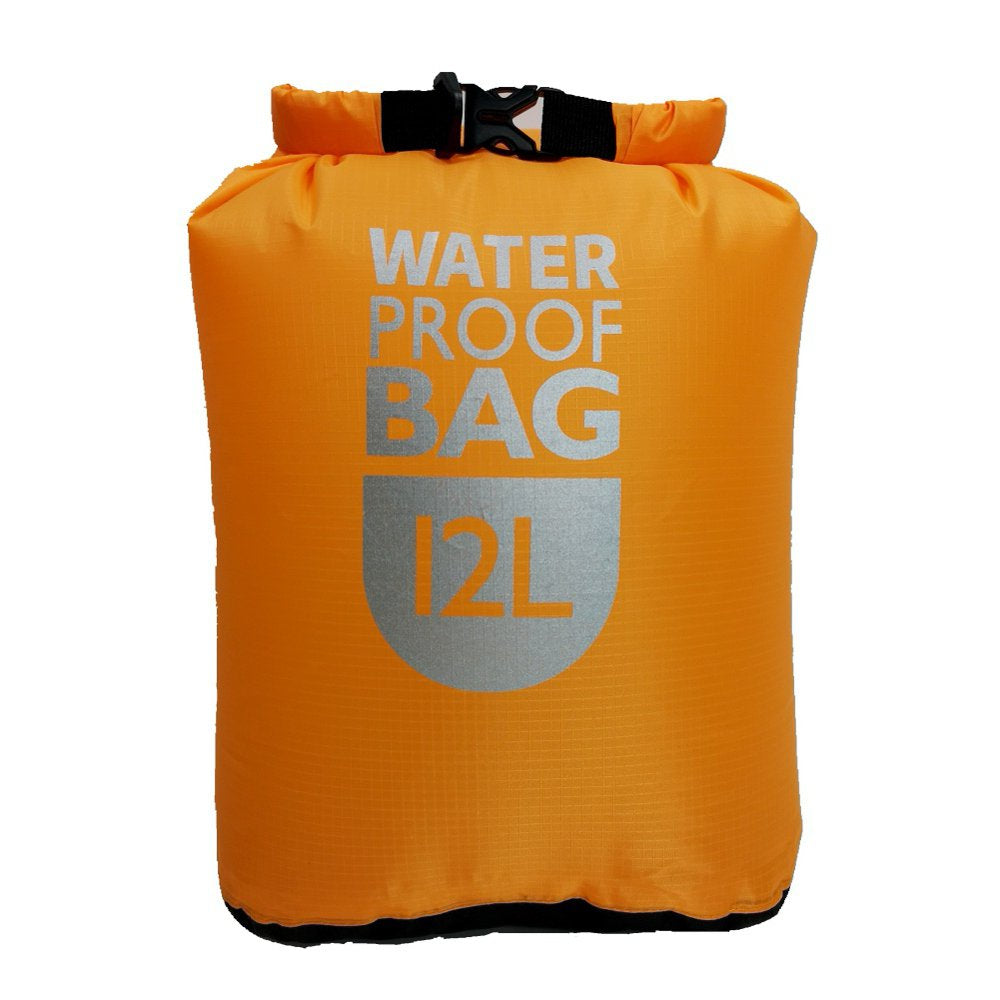 6L/12L/24L Outdoor Dry Bag Floating Waterproof Lightweight Roll Top Sack Keeps Gear Dry for Travel Boating Kayaking Trekking Fishing Rafting Swimming Camping Hiking Beach