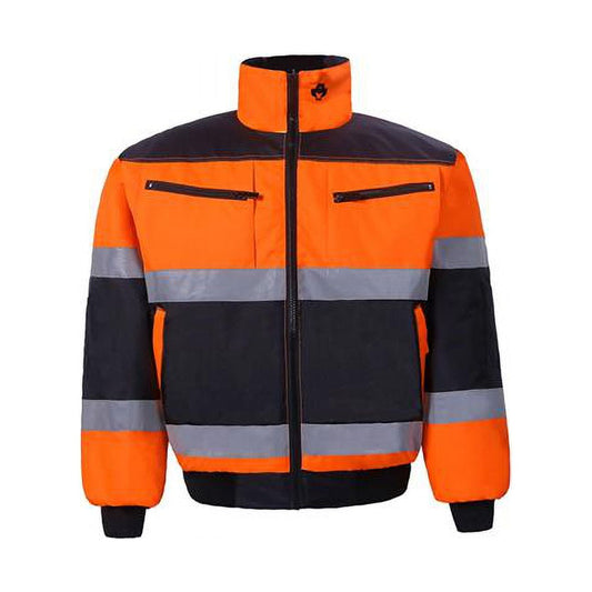 2W International 300BC-2 L High-Viz Class 2 Reversible Jacket, Orange & Black - Large