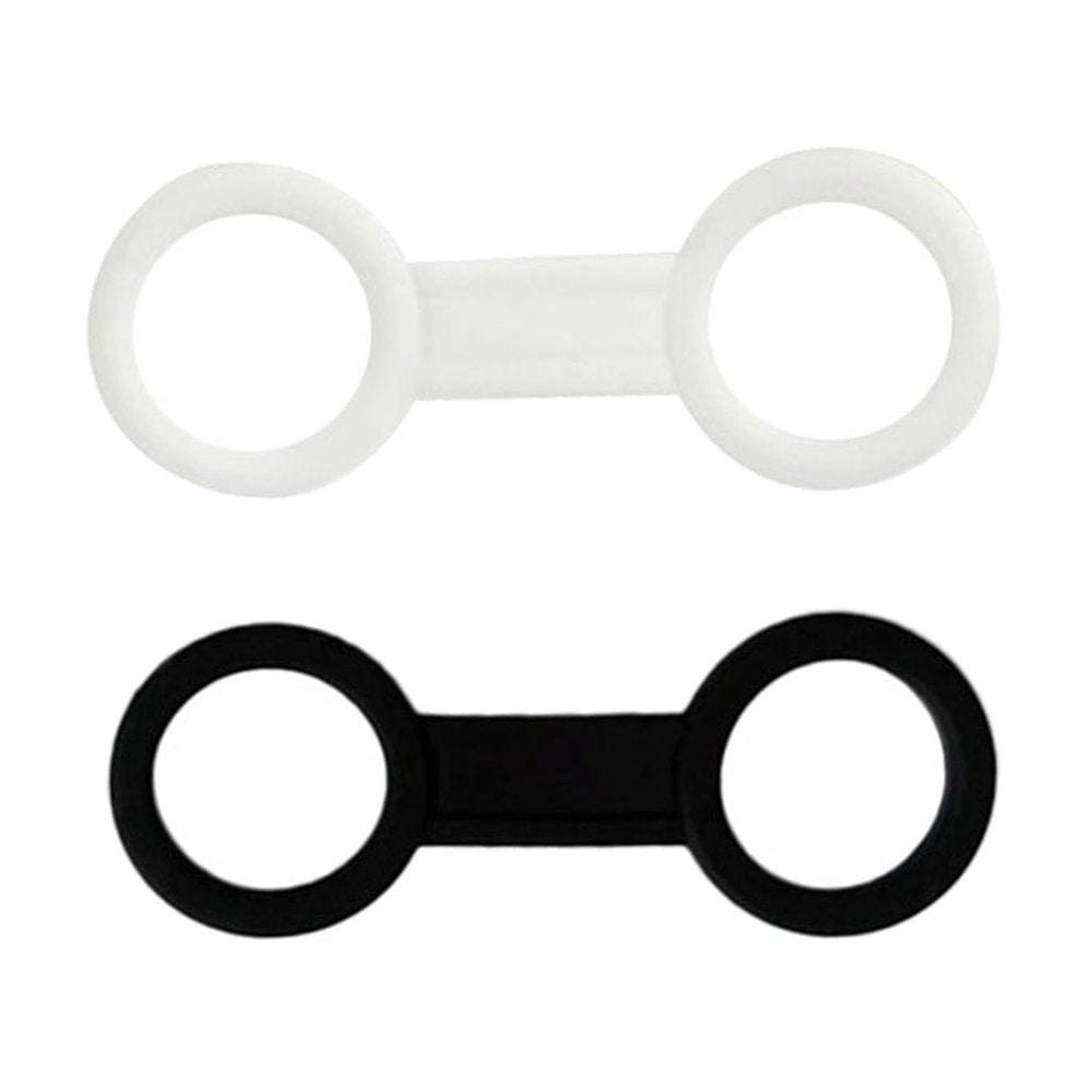 2X Durable Silicone Scuba Diving Snorkel Keeper Retainer Holder Black and Red