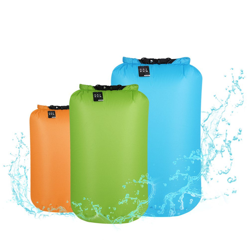 Waterproof Dry Bag Set, Outdoor Lightweight Dry Storage Bag Backpack for Kayaking, Boating, Rafting,Camping