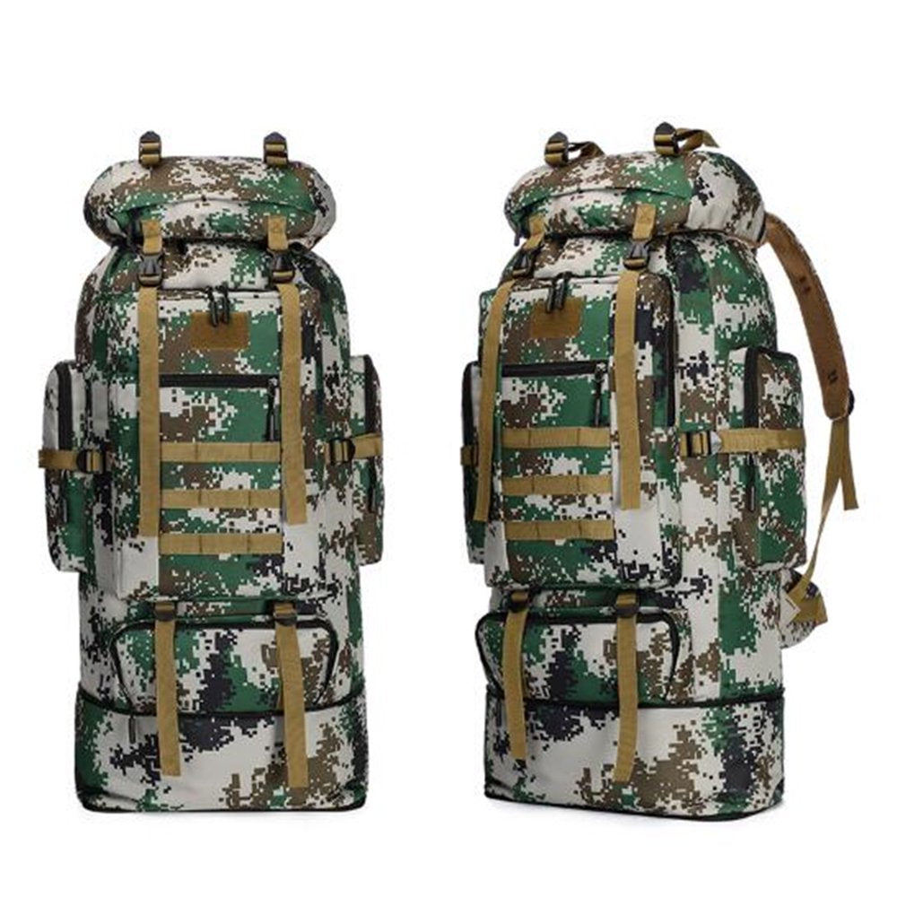100L Waterproof Tactical Military Hiking Camping Traveling Outdoor Backpack Bag with High Strength Buckles, Smooth and Heavy-Duty Zippers, Super Reliable and Durable
