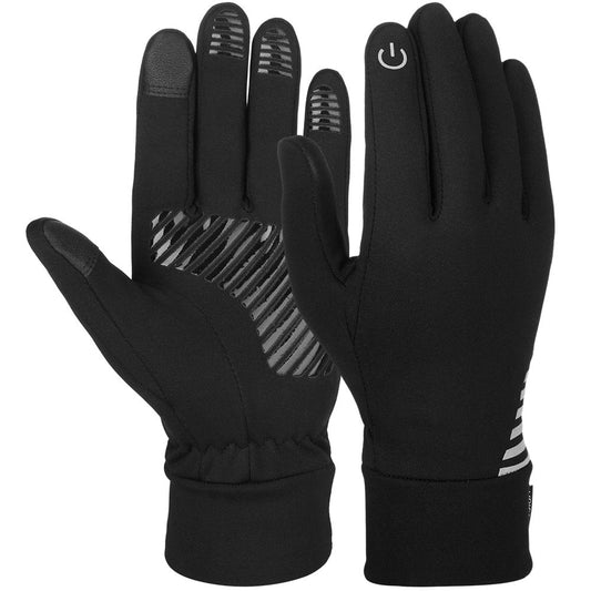 Vbiger Winter Gloves for Men Women Warm Sport Gloves Touch Screen Gloves for Running Cycling Black & M