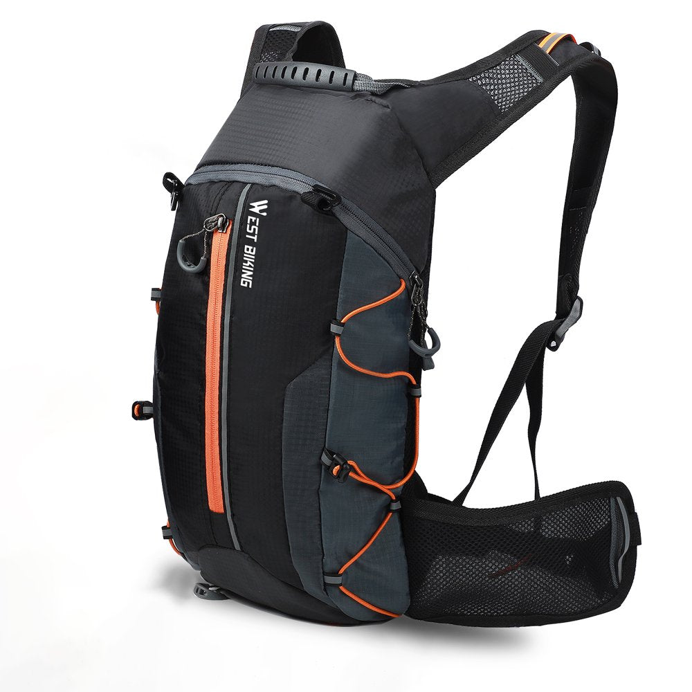 WEST BIKING Cycling Knapsack 10L Lightweight Bicycle Backpack Outdoor Leisure Travel Bag Hydration Pack, Yellow