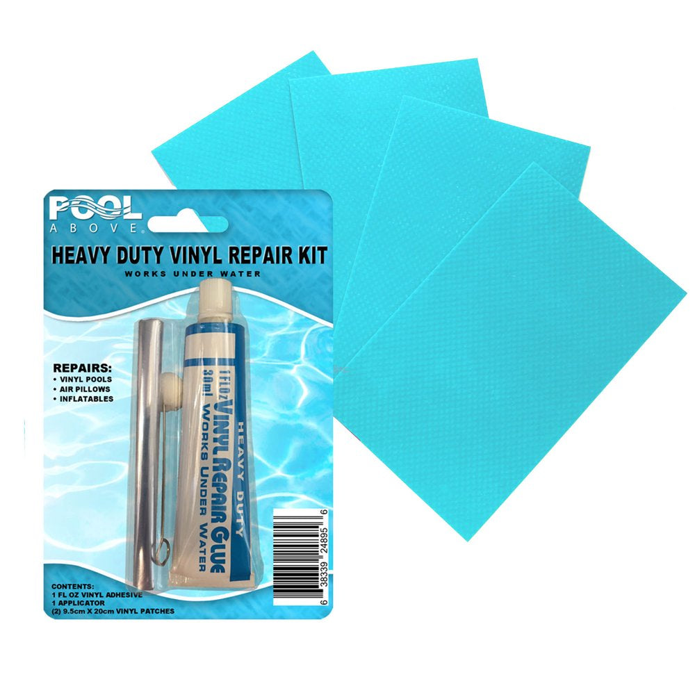 4 Pack of Black 3X5" Vinyl + Repair Kit for Inflatables Boat Raft Kayak Air Beds