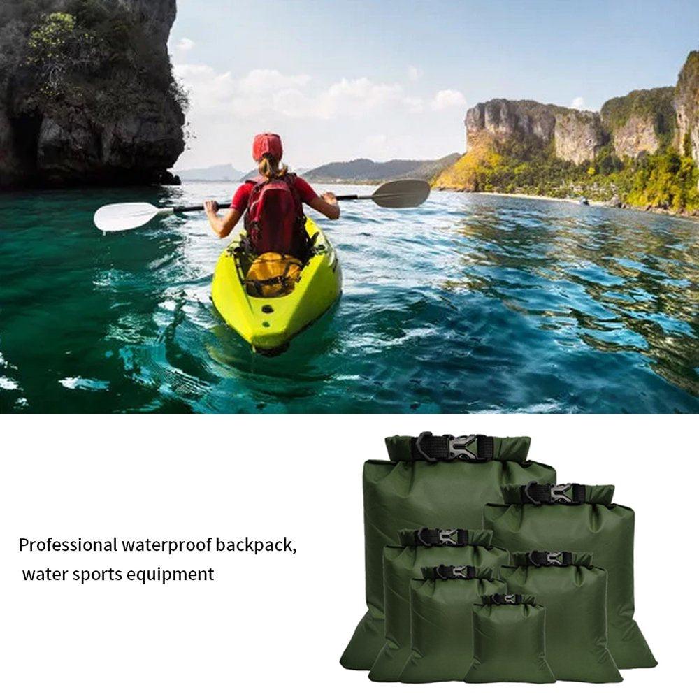 Waterproof Dry Sacks Kayak Hiking Bag Storage Pouch Outdoor Rafting Floating Boating Camping Backpack
