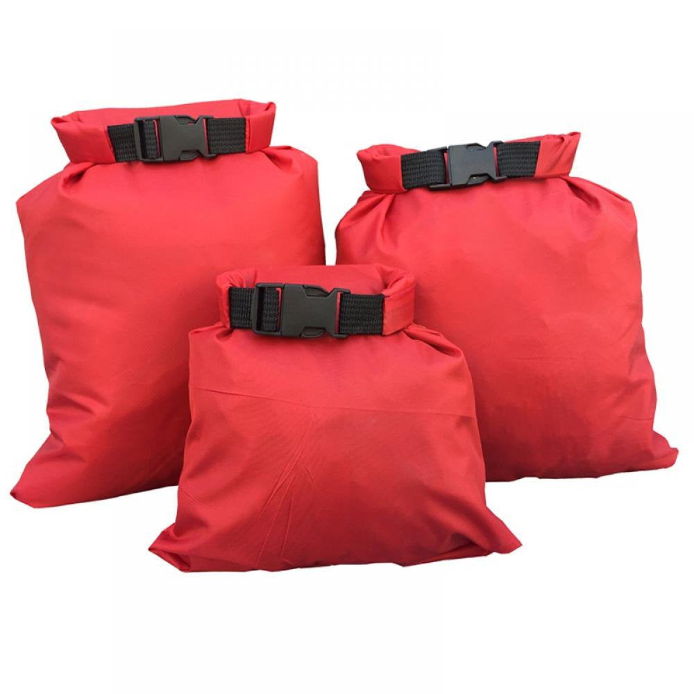 3 Pack Waterproof Dry Sacks, Lightweight Outdoor Swimming Kayaking Drifting Ultimate Dry Bags for Rafting Boating Camping