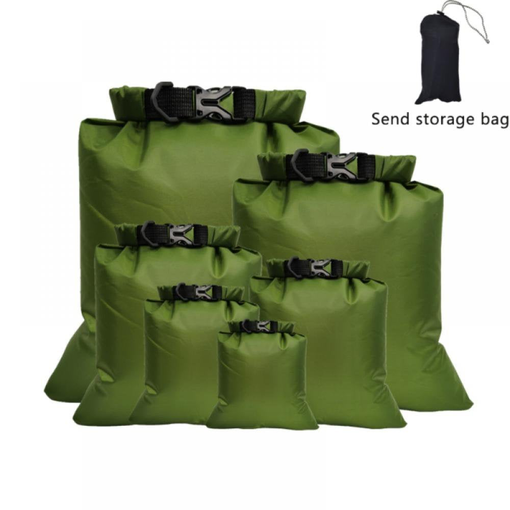 6PCS Waterproof Dry Bag Floating Sailing Boating Swimming Rafting Kayaking Pack Sack 1.5L 2.5L 3L 3.5L 5L 8L
