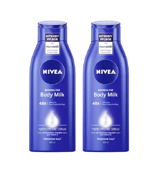 2xPack NIVEA Rich Body Milk - 800 ml