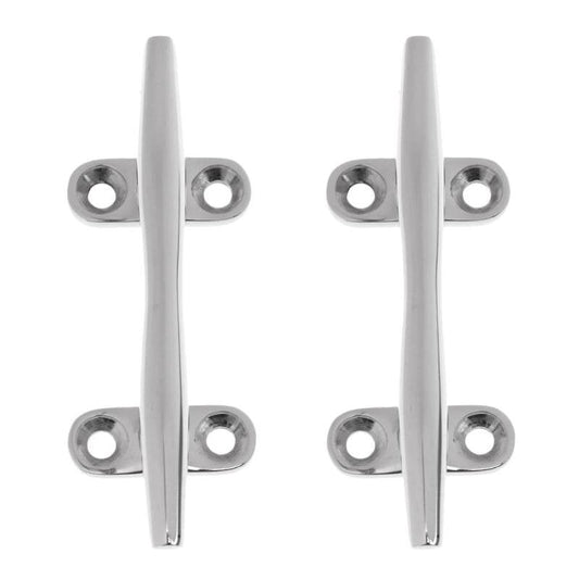 2 Pieces 100Mm 4" Marine Boat Cleat Sailing Deck Raft Anchor Line Rope Holder Tie Down