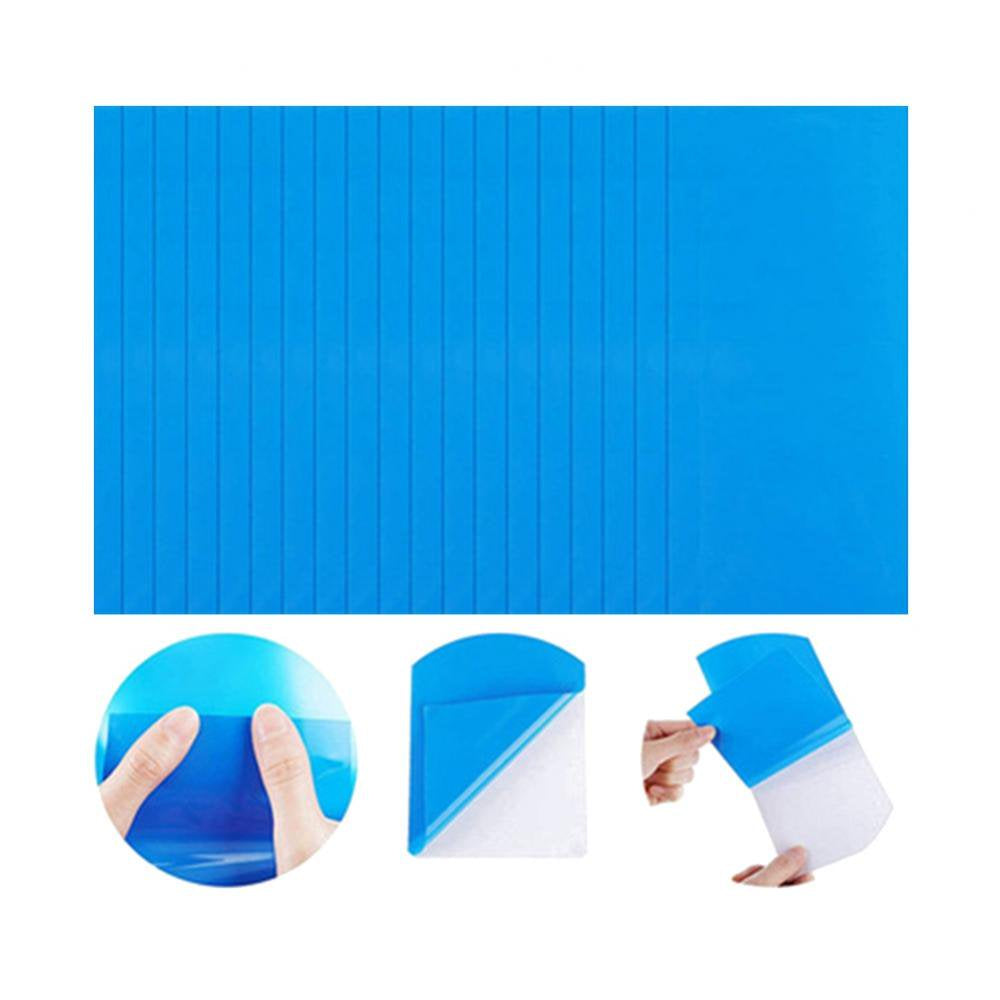 20PCS Self-Adhesive Pool Patch Repair Kit, Blue Vinyl Pool Liners Repair Patches Waterproof Wader Boat Repair Rubbers for Inflatable Boat, Raft, Kayak, Canoe and Air Bed (Rectangle and Round)