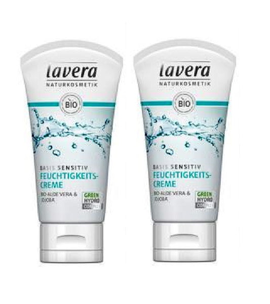 2xPack Lavera Organic Base Sensitive Moisturizer Day Cream - 100 ml