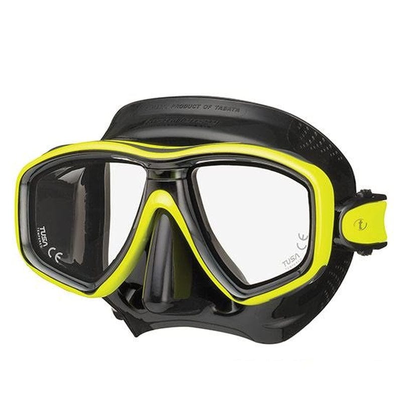 TUSA M-212 Freedom Ceos Scuba Diving Mask, Translucent (Flash Yellow, Standard)